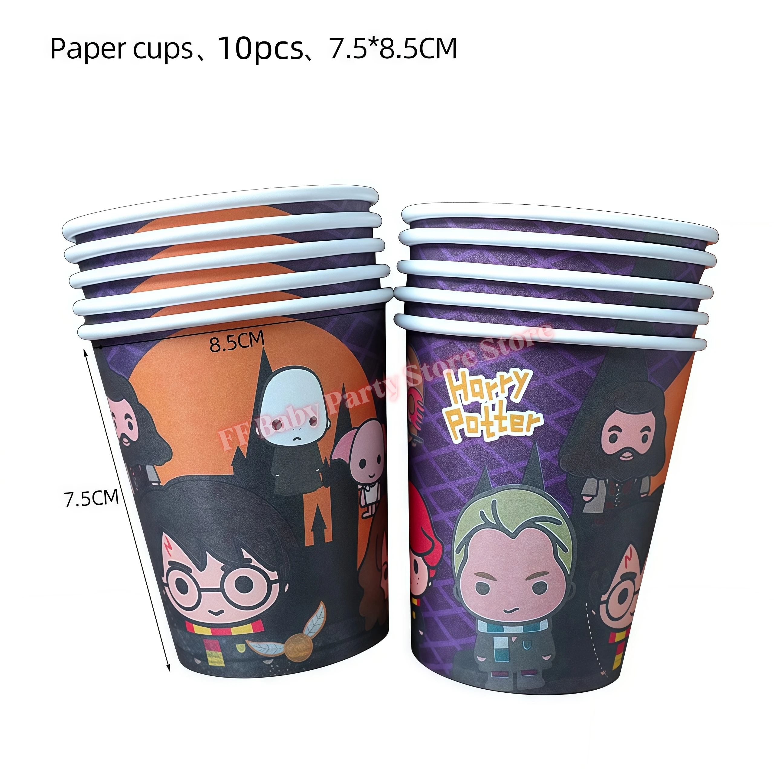Academy Magics Geburtstagsparty-Dekoration, Harry-Potter-Motiv, Ballon, Teller, Becher, Serviette, Kindergeschenk, Babyparty-Zubehör, Event-Artikel, Souvenir – Detail 13