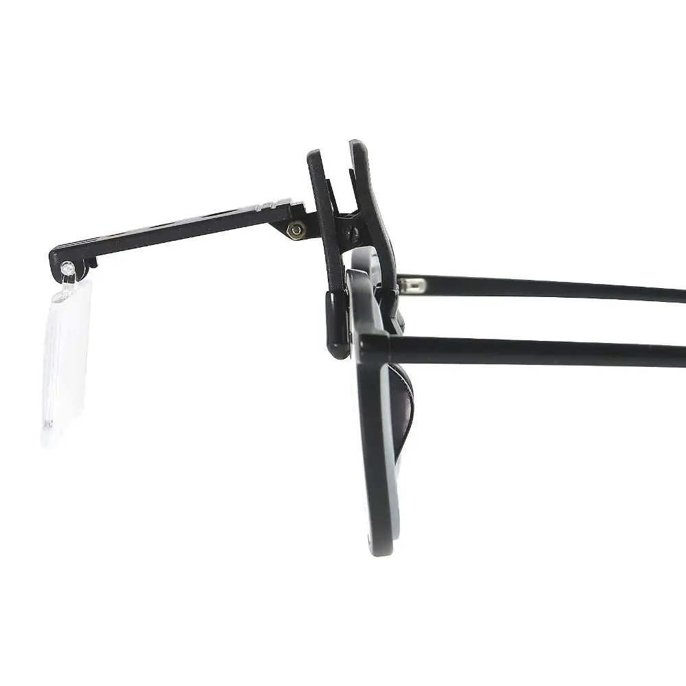 New Folding Magnifying Glass Adjustable with Three Sets of Lenses Light Spec Glasses Hands Free Clip on Glasses Surgical Reading
