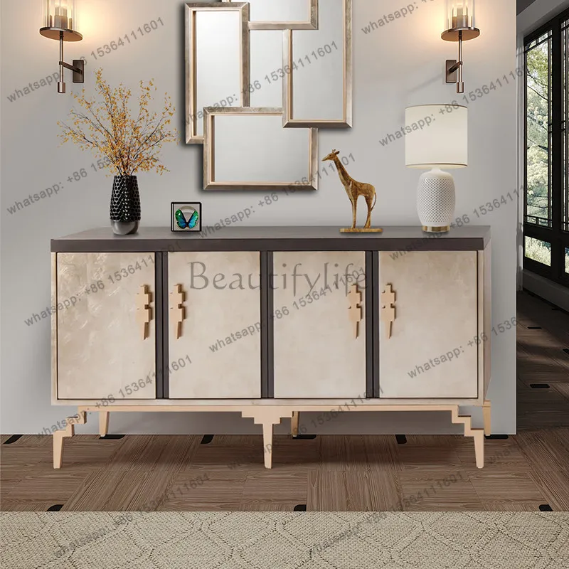 

American light luxury style entrance cabinet entrance hall decoration storage cabinet