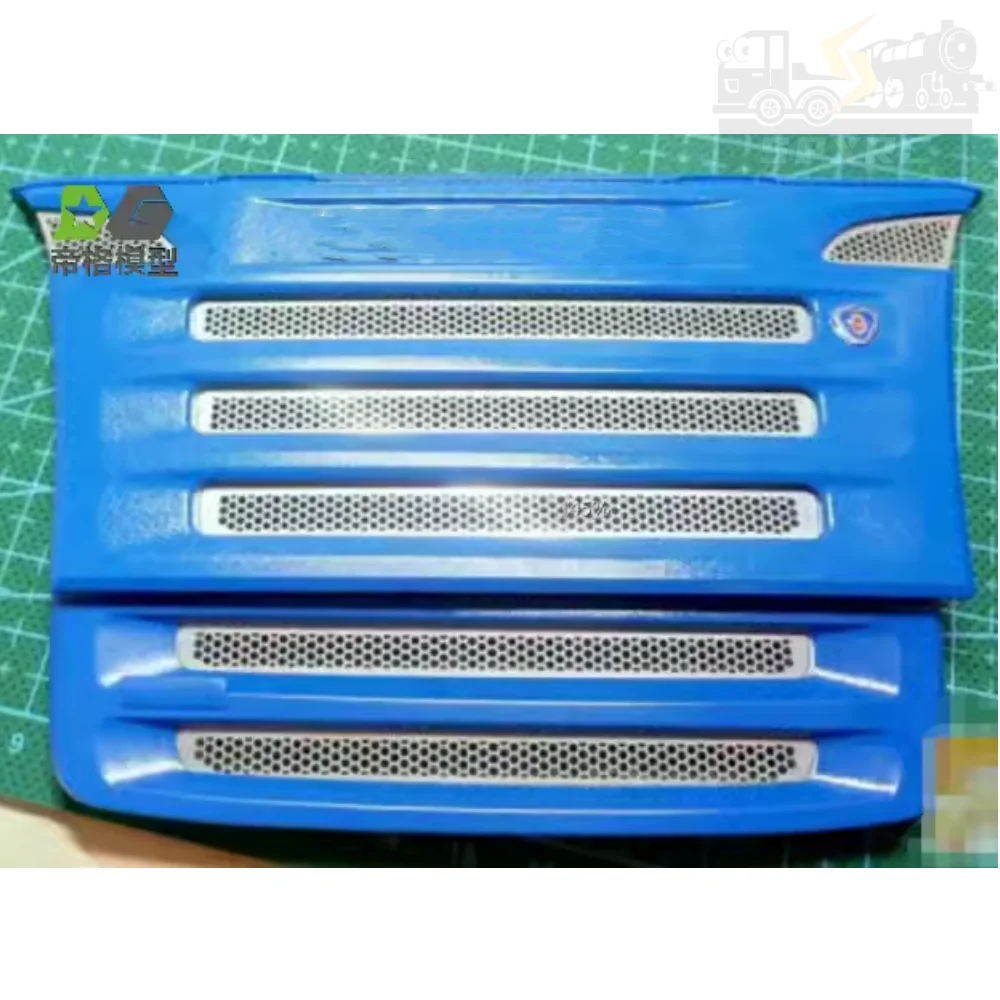 Air intake hood rhombic metal meshes are used for Tamitagu RC truck trailer man 620 470 56323 56327 toy car modify parts