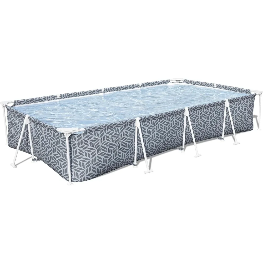 

Outdoor Pool, Steel Pro 12' X 6' 7" X 26" Rectangle Above Ground Outdoors Swimming Pool Set, Outdoor Pool