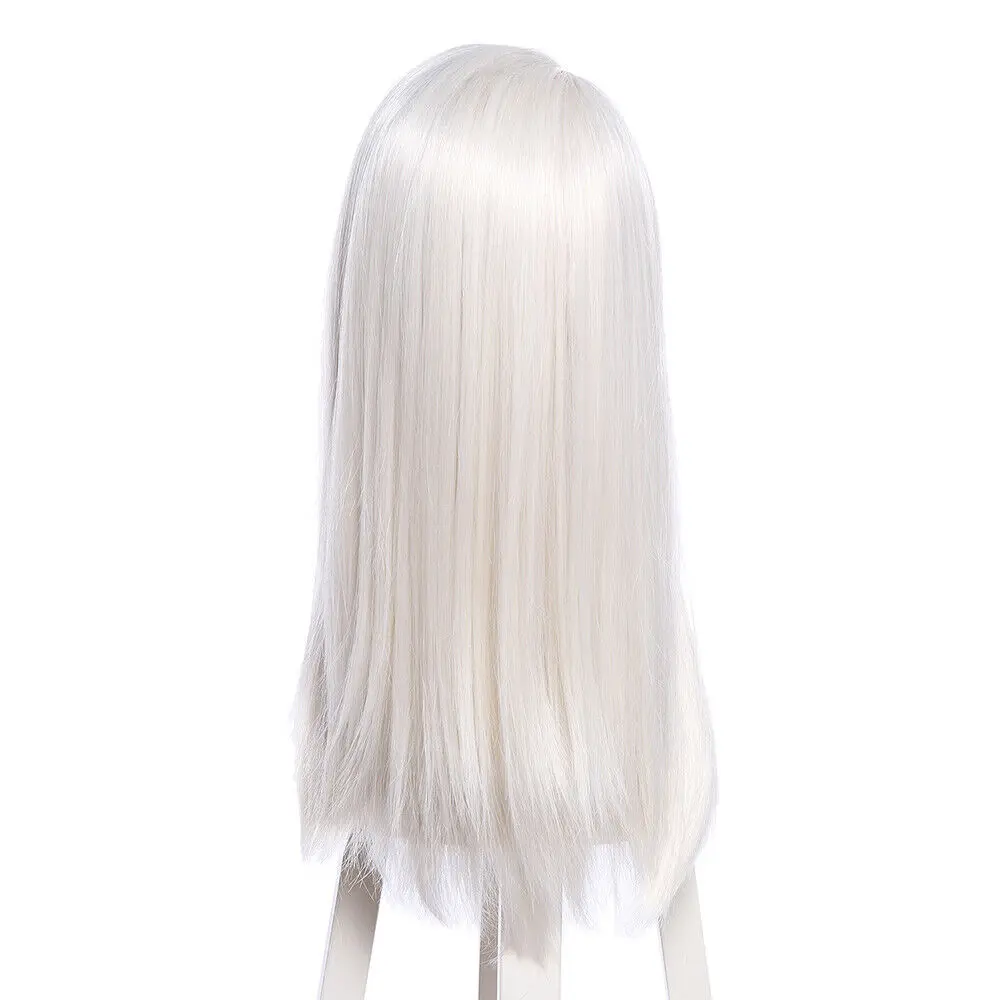 Peruca Cosplay Loira Clara, Lucius Malfoy, Cabelo Sintético Longo