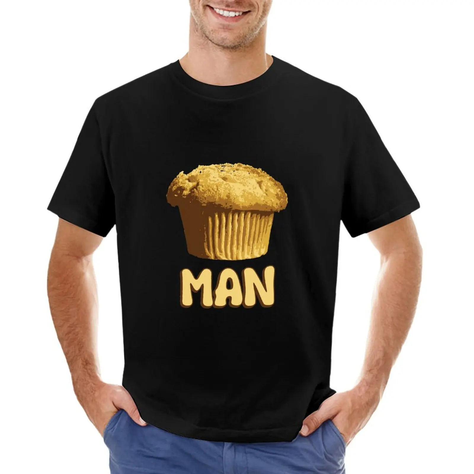 

Muffin Man T-shirt funnys oversizeds animal prinfor boys fitted t shirts for men