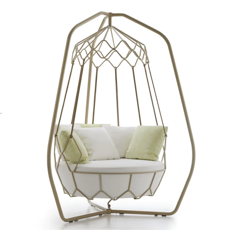 

New Design High Quality Outdoor Aluminum Frame L Rope Patio Swing Chair