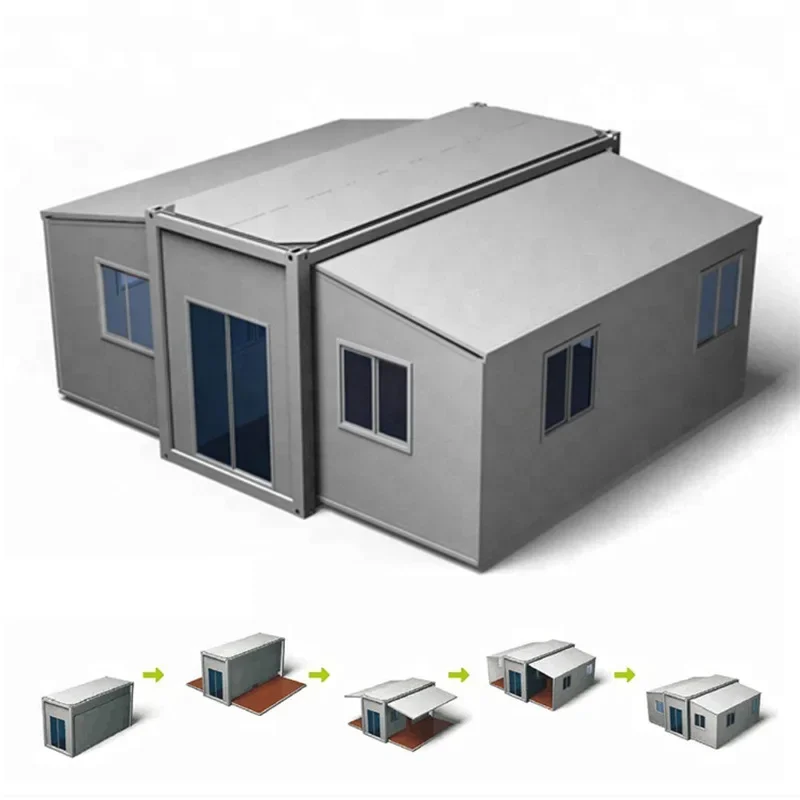 High Quality Foldable Home Prefabricated Transportation Prefabricated Insulation Material Expansion Container