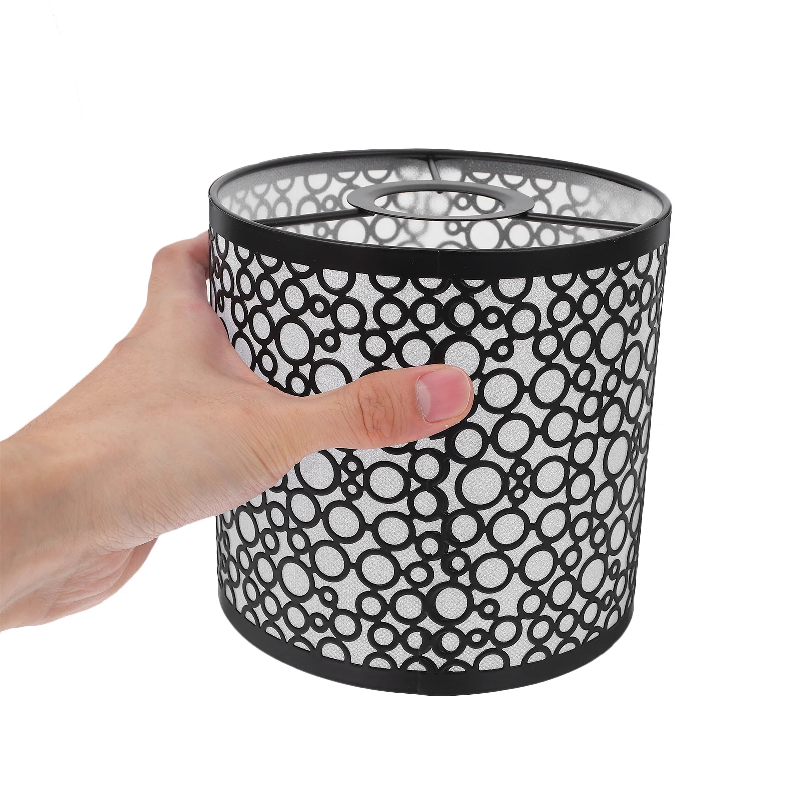 أسود طبل الحديد عاكس الضوء غرفة نوم حديثة سقف قلادة ضوء لينة تركيب المصابيح استبدال غطاء مصباح طبل أسود غطاء مصباح #4