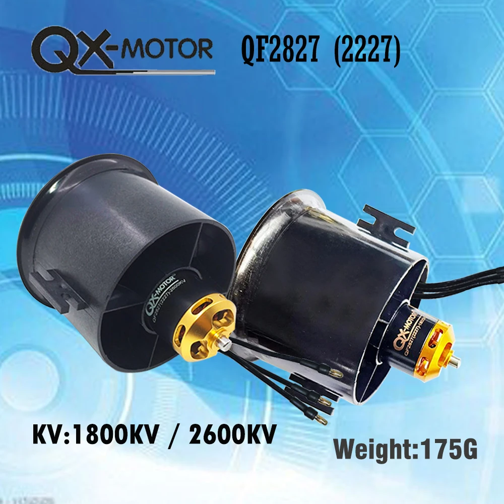 Qx-Motor 70mm EDF 4s 6s QF2827 Bürstenloser Motor 12-Blatt Impeller für RC EDF Jet Flugzeuge – Detail 2
