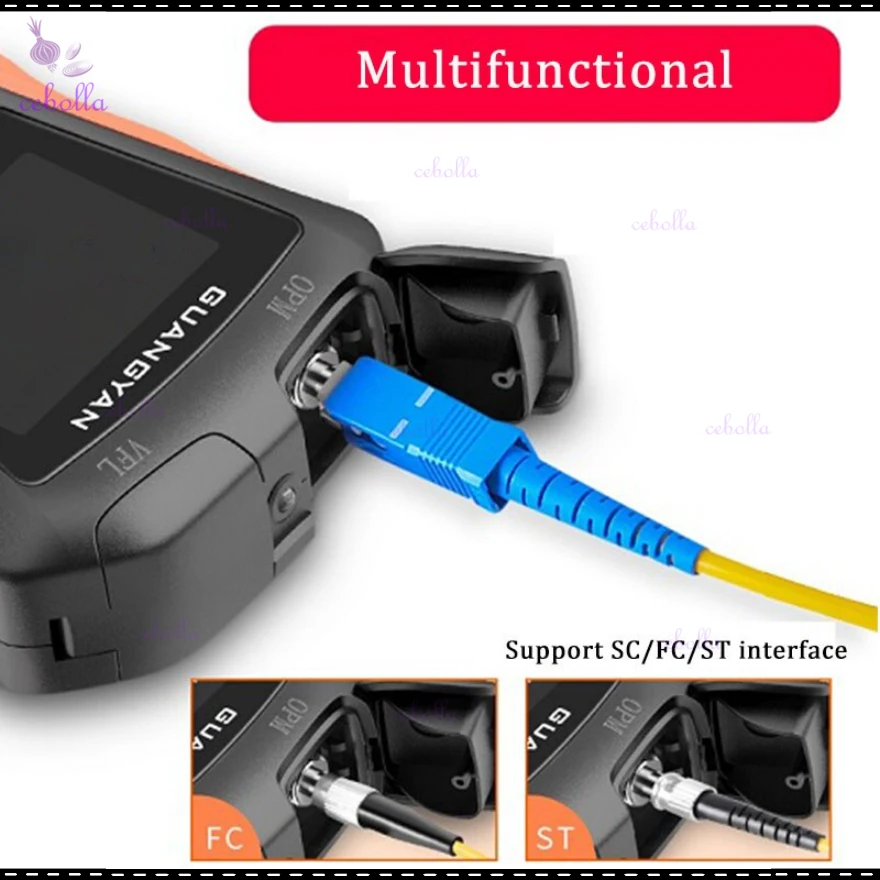 

New 6-in-1 multifunctional Visual Fault Locator network optical power meter OPM cable test fiber optic tester 5km/15km VFL &LED