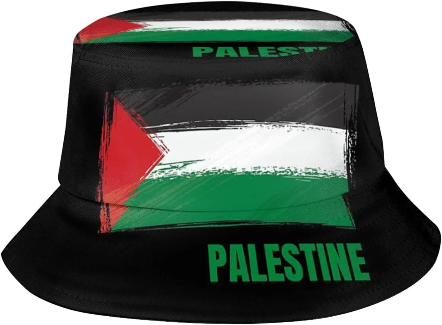 

Flag of Palestine Bucket Hats Summer Travel Beach Sun Hat Outdoor Palestinian Cap Unisex Women Men