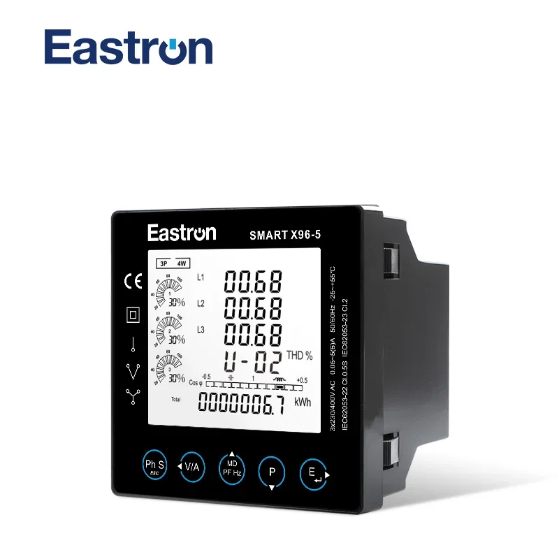 Imagem -02 - Medidor de Potência Multifuncional Inteligente com Modbus X965g Painel Trifásico Medida Kwh Kvarh kw k h Kvappfhzdmdvathd