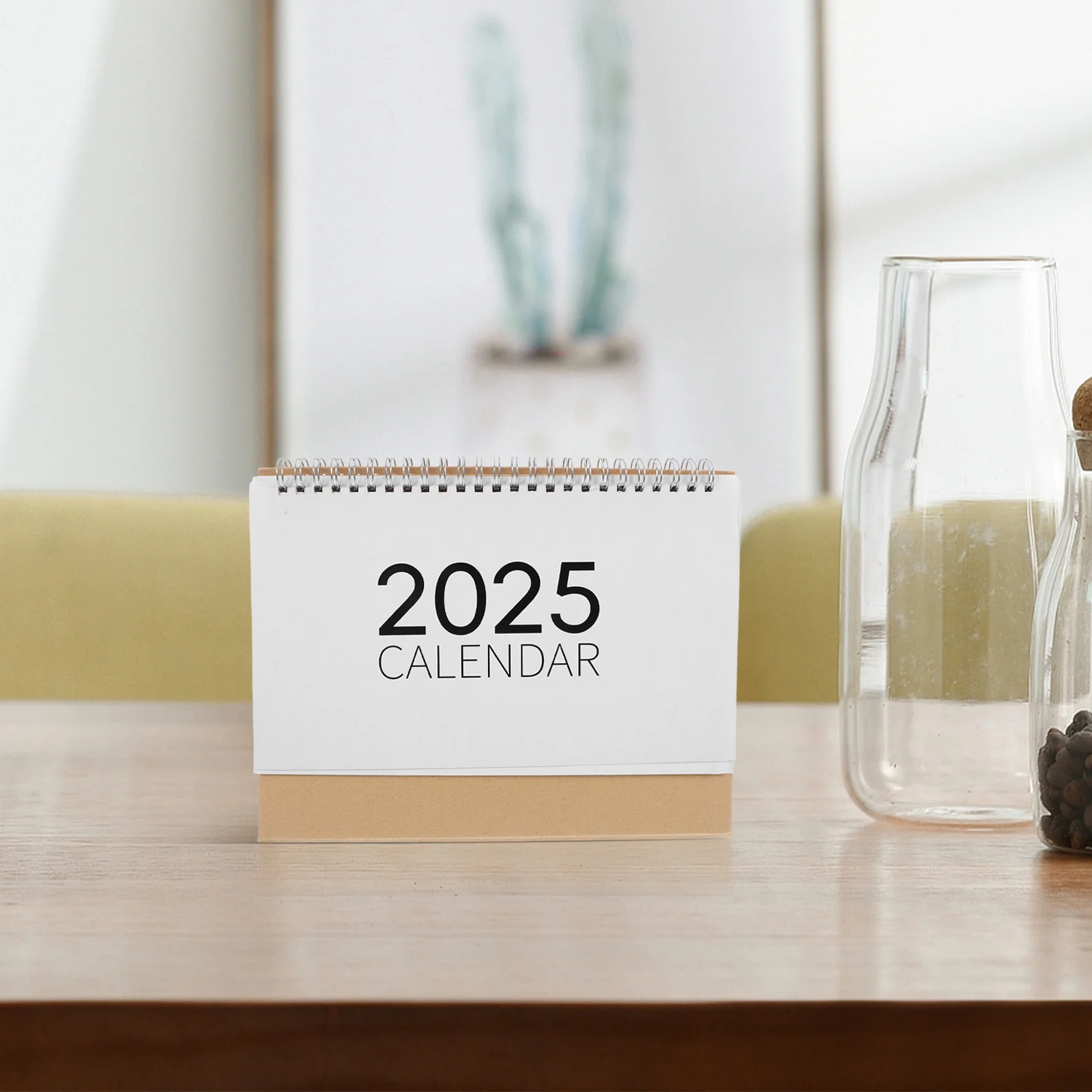 

Calendar Notepad Thick Paper Desktop Standing Flip Planner For Home Office Daily Month Table Desk Decor Aesthetic