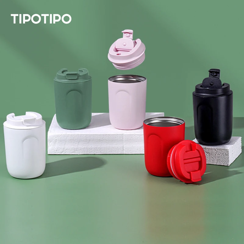 TIPOTIPO- 316 stainless steel insulated cup, portable outdoor coffee cup, high-value student water cup, direct drinking cup