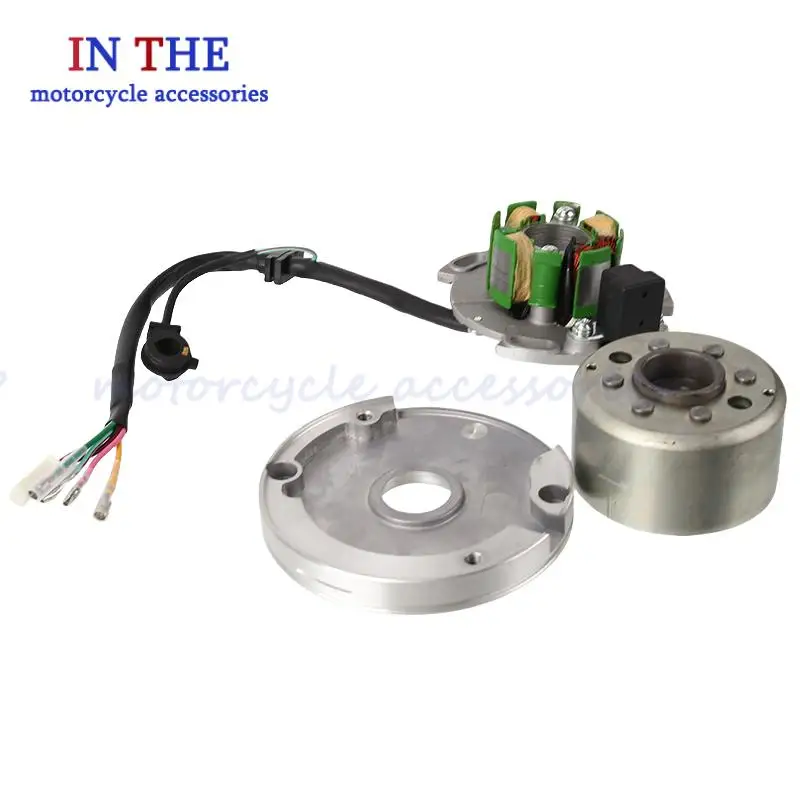New Suitable for motorcycle parts 150cc horizontal engine coil, stator, rotor, magnet, oil seal disc
