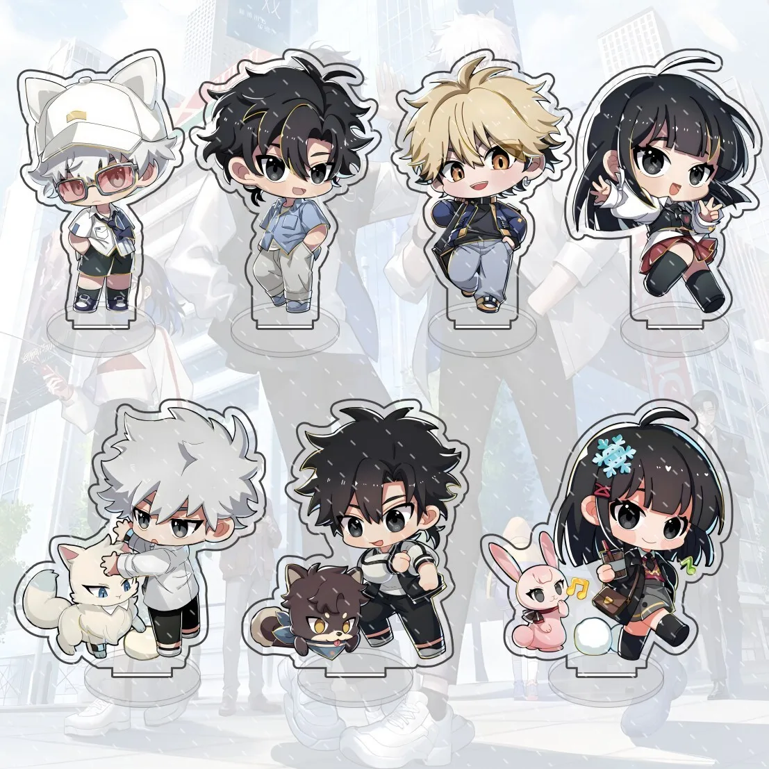 أنيمي لينك انقر 10 سنتيمتر الاكريليك Q نسخة شخصية تشارلز لوكاس جو الدائمة نموذج لطيف سطح المكتب الديكور جمع هدية #1