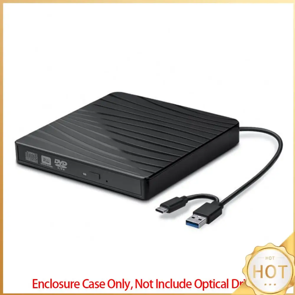 

Внешний оптический USB 3.0/Type-C накопитель с двойным шнуром питания, внешний корпус, противоскользящий коврик, портативный, для нетбуков и проигрывателей с жесткими дисками