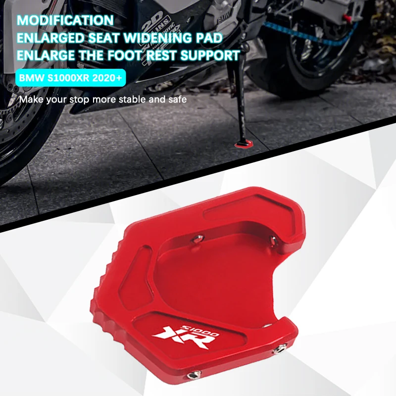 

Motorcycle CNC Bracket Expansion Pad Suitable For BMW S1000XR S1000 XR 2020-2022 Bracket Foot Side Support Plate Enlarge Bracker