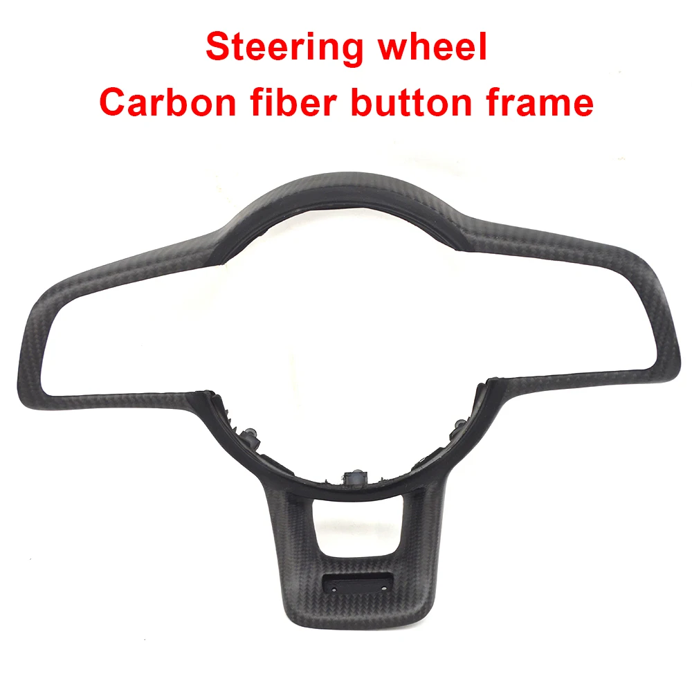 For VW Golf MK6 MK7 7.5 GTI R Polo custom Rline carbon fiber steering wheel button frame with Matte