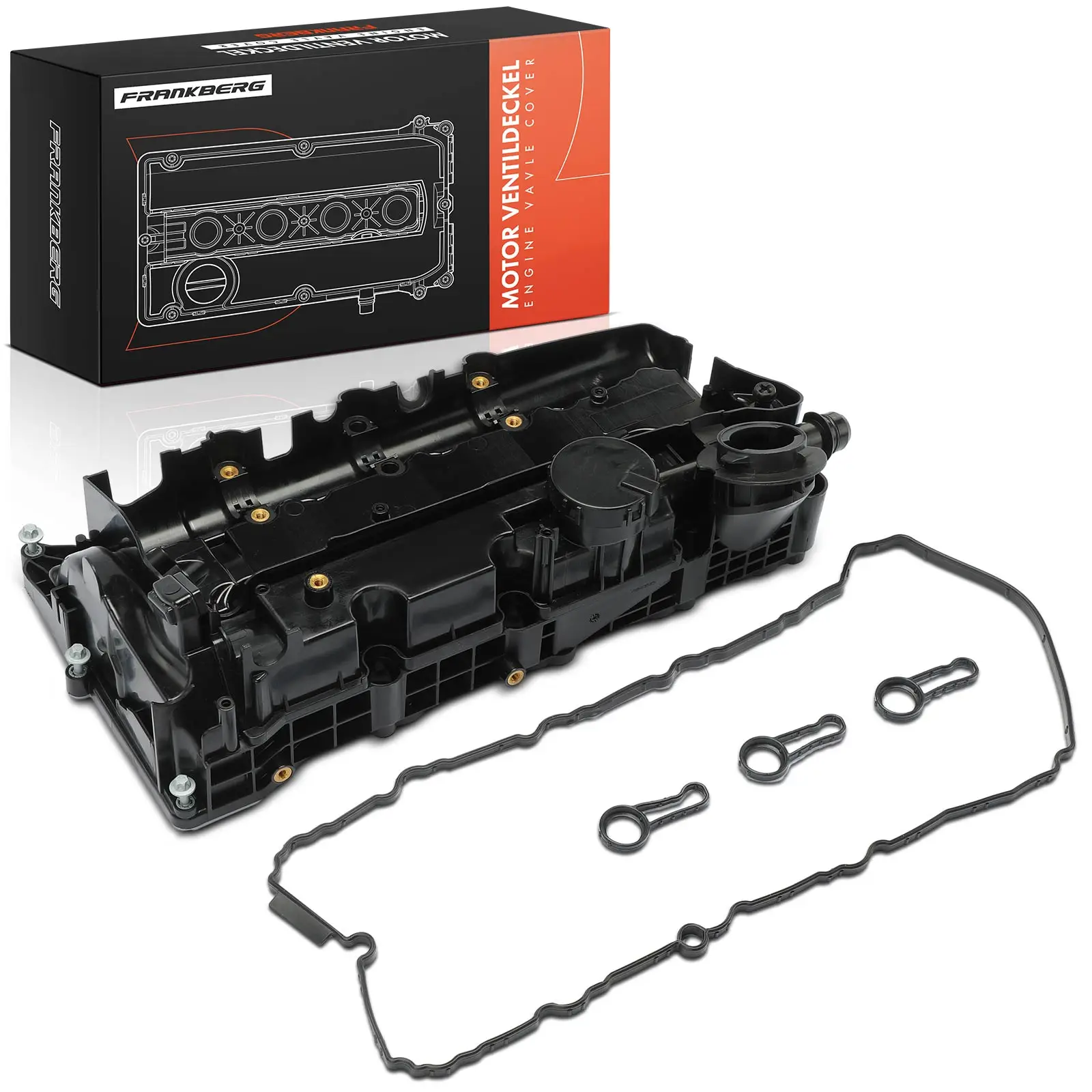 Frankberg 1x kleppendeksel cilinderkopdeksel voor BMW E90 E91 E92 E87 E88 E82 E60 E61 E83 2.0L 11128508570 11127797613