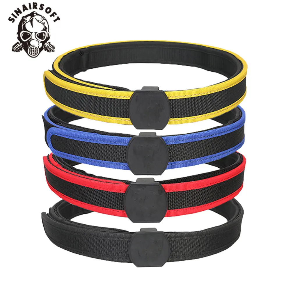 SINAIRSOFT IPSC Tactical Belt Civilian Waist Heavy Duty Training Nylon Belt for Outdoor Hunting Accessories