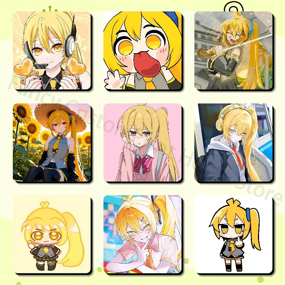 Cute A-Akita Singer N-Neru Cute Cartoon Anime Refrigerator Magnets Soft Magnetic Heat Transfer Refrigerator Magnets Gift