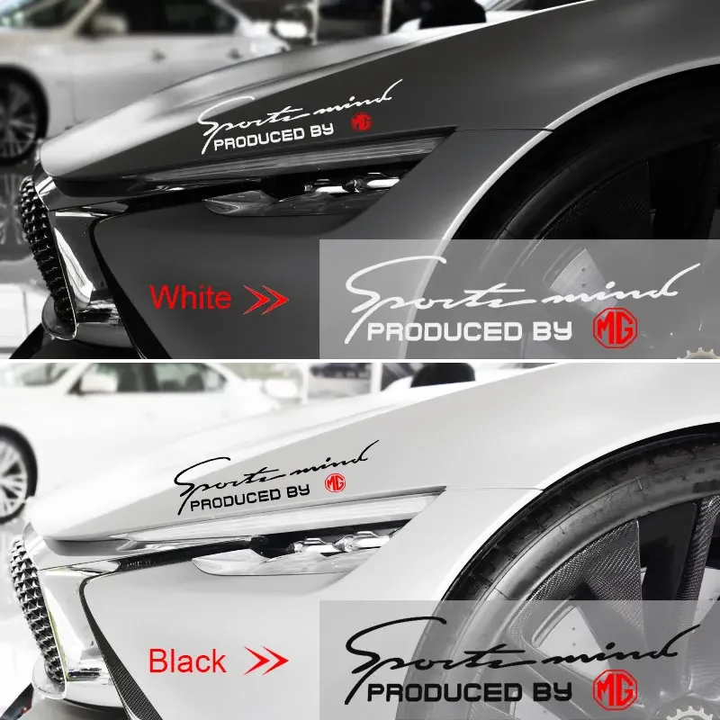 3D Car Front Headlight Eyebrow Eyelid Stickers Sport Engine Hood Styling Decals for MG ZS HS MG3 MG4 EV MG5 MG6 MG7 GT