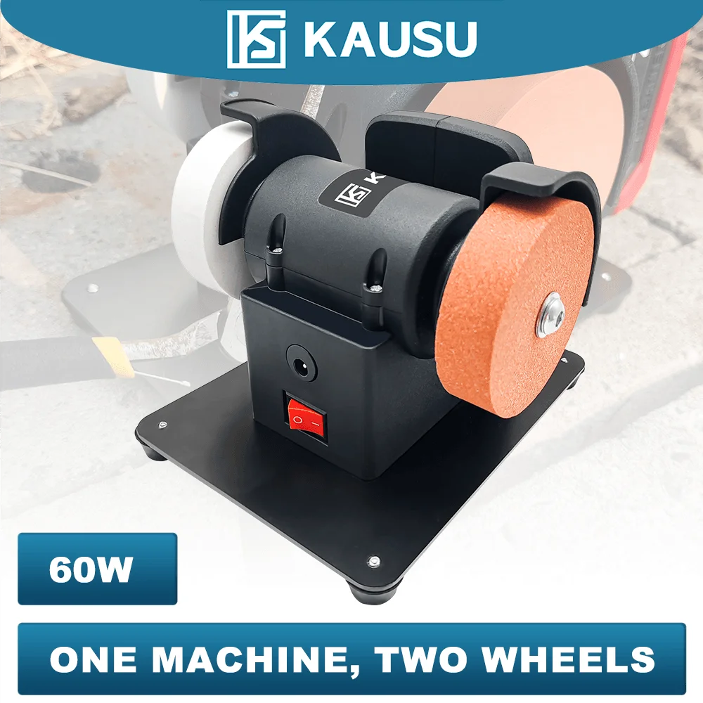 

Dual-Wheel Mini Grinder 100/120 Mesh Wheels 60W/21V Cordless Compact Sharpening Tool For Makita 18V Battery(No Battery)