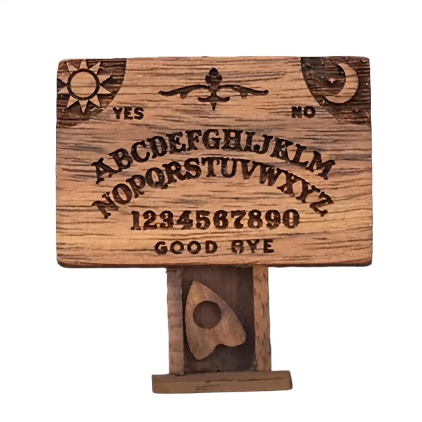 Retro Mini Ouija Board Retro Miniature Spirit Board With Drawer Wooden Miniatures Emotional Love Drawer Home Decoration Gift - view 4