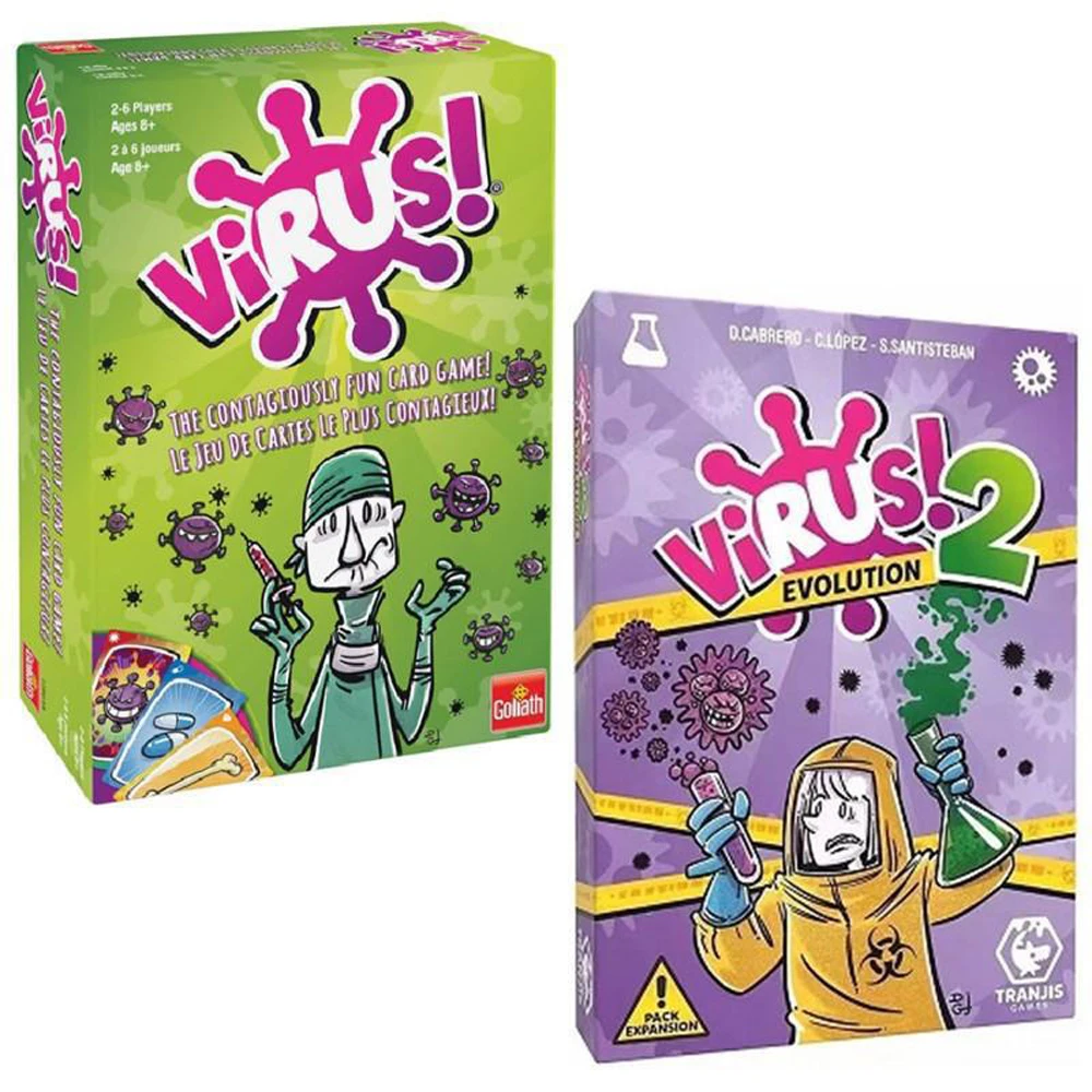 1 Box Virus Infection Card Game The Contagiously Fun Card Game Virus Party Game For Fun Family Game Casual Party Game Card