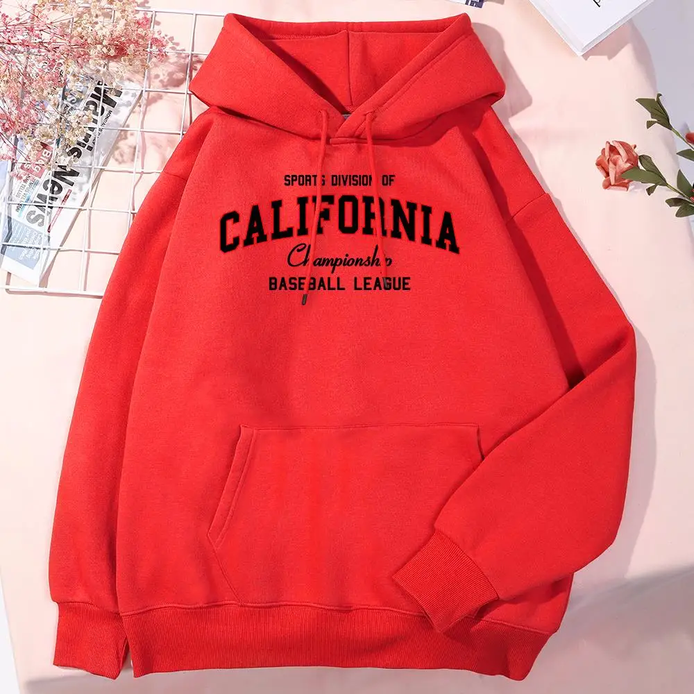 

Sports Division California Ship Baseball League Men'S Hoodie Fashion Daily Hoodies Quality Casual Clothing Vintage Loose Clothes