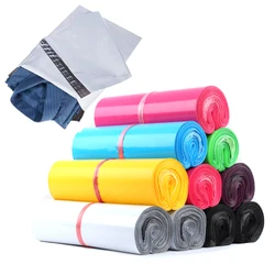 Kleur Verzending Envelop Zakken Plastic Express Envelop Opbergtas Grijs Wit Mailing Zakken Zelfklevende Afdichting Verpakking Koerier Tas