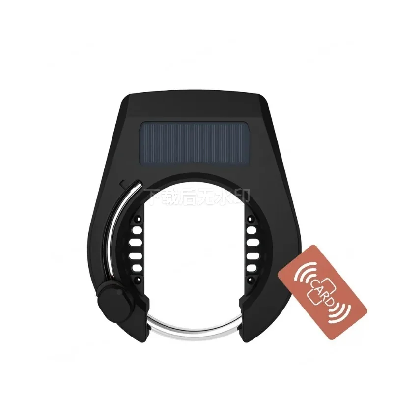 Solar Powered Waterproof Bicycle Lock Bluetooth-compatible Smart Horseshoe Lock USB Charging Metal Shell