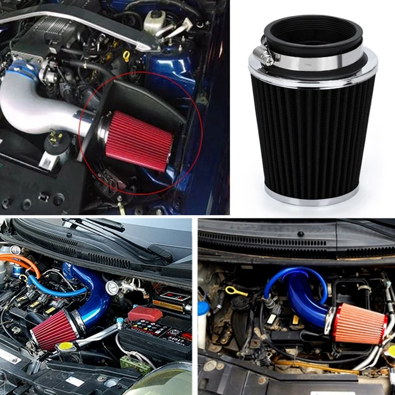 Universal Car Modified Air Filter Mushroom Head Air Filter Elements 76Mm/70Mm/63.5Mm/60Mm Car Accessories