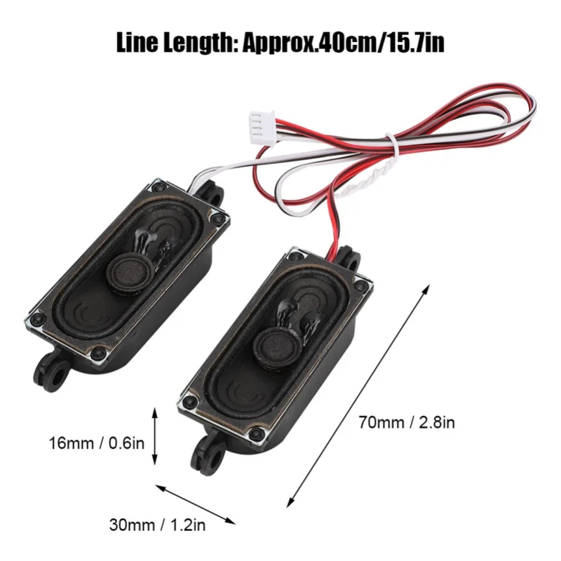 2 pezzi 4 Ohm 5W TV Box altoparlante altoparlante unità amplificatore audio per lettore pubblicitario TV LCD