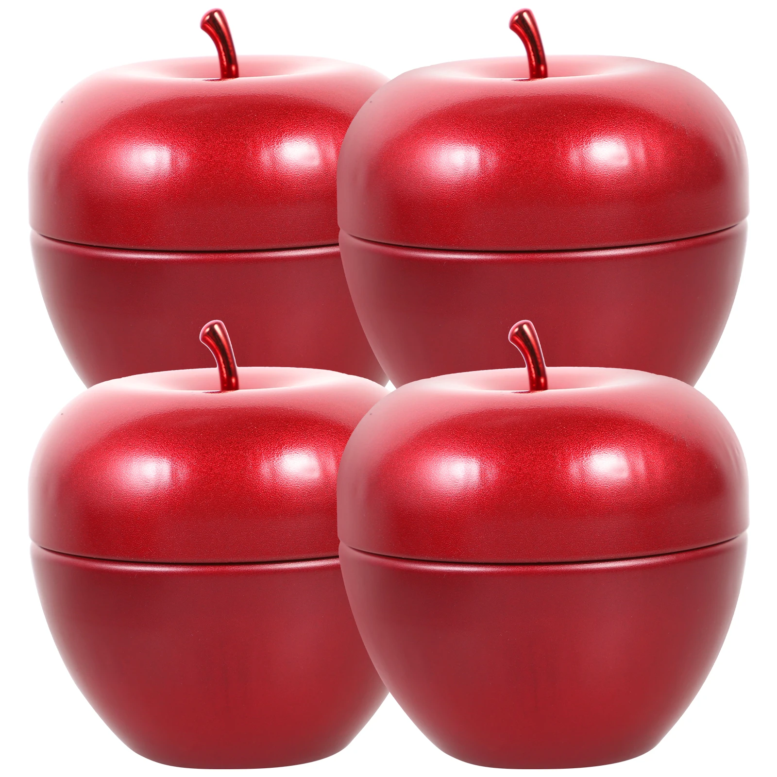 

4Pcs Mini Metal Tea Canister Tinplate Airtight Household Storage Jar Coffee Beans Spice Container Mini Metal Jar