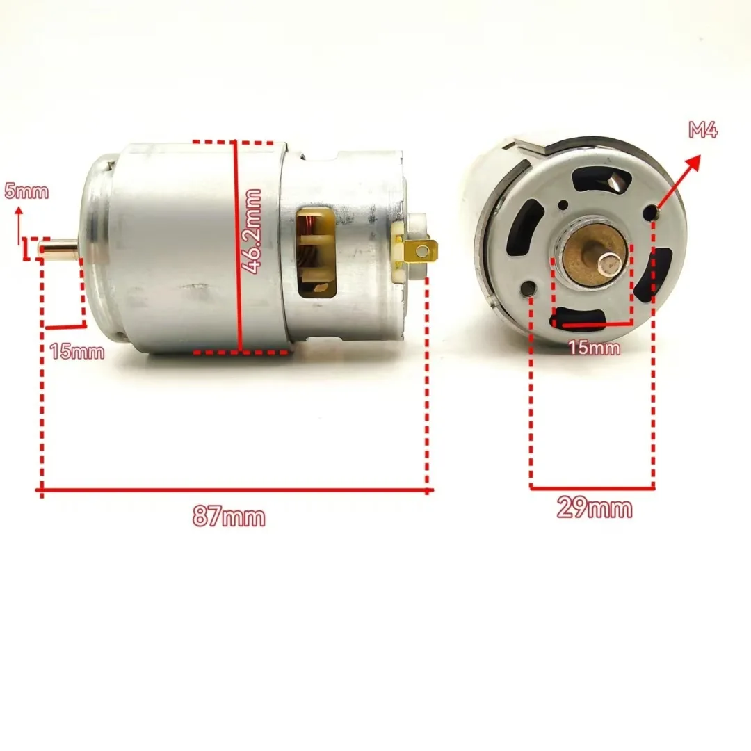 RS-775WC-8514 Motor, 18V 273W High-Torque High-Speed Electric Tool Motor