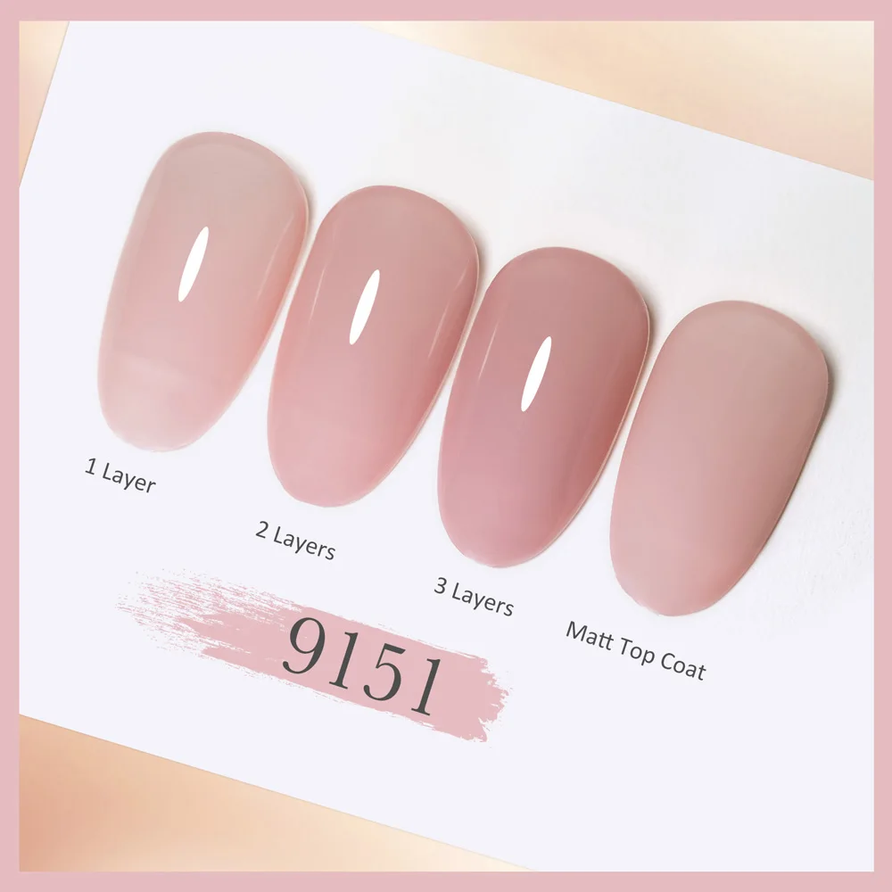 TPO FREE CANNI CC7 Pink Jelly Collection Nail Gel Polish HEMA FREE Soak Off UV LED Semi Permanent Nature Nude Nail GelLacquer