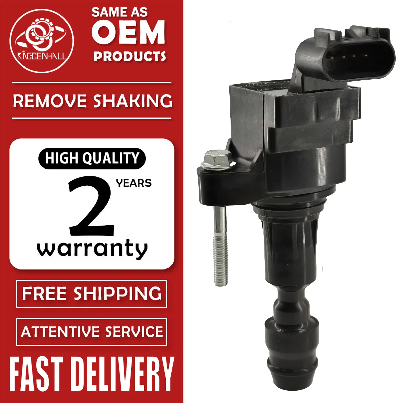 4pcs Ignition Coil for Buick LaCrosse Regal 2.4L 2.0L SAAB 9-5 9-3 Chevrolet Malibu Equinox HHRVerano Cobalt 12638824 1208089