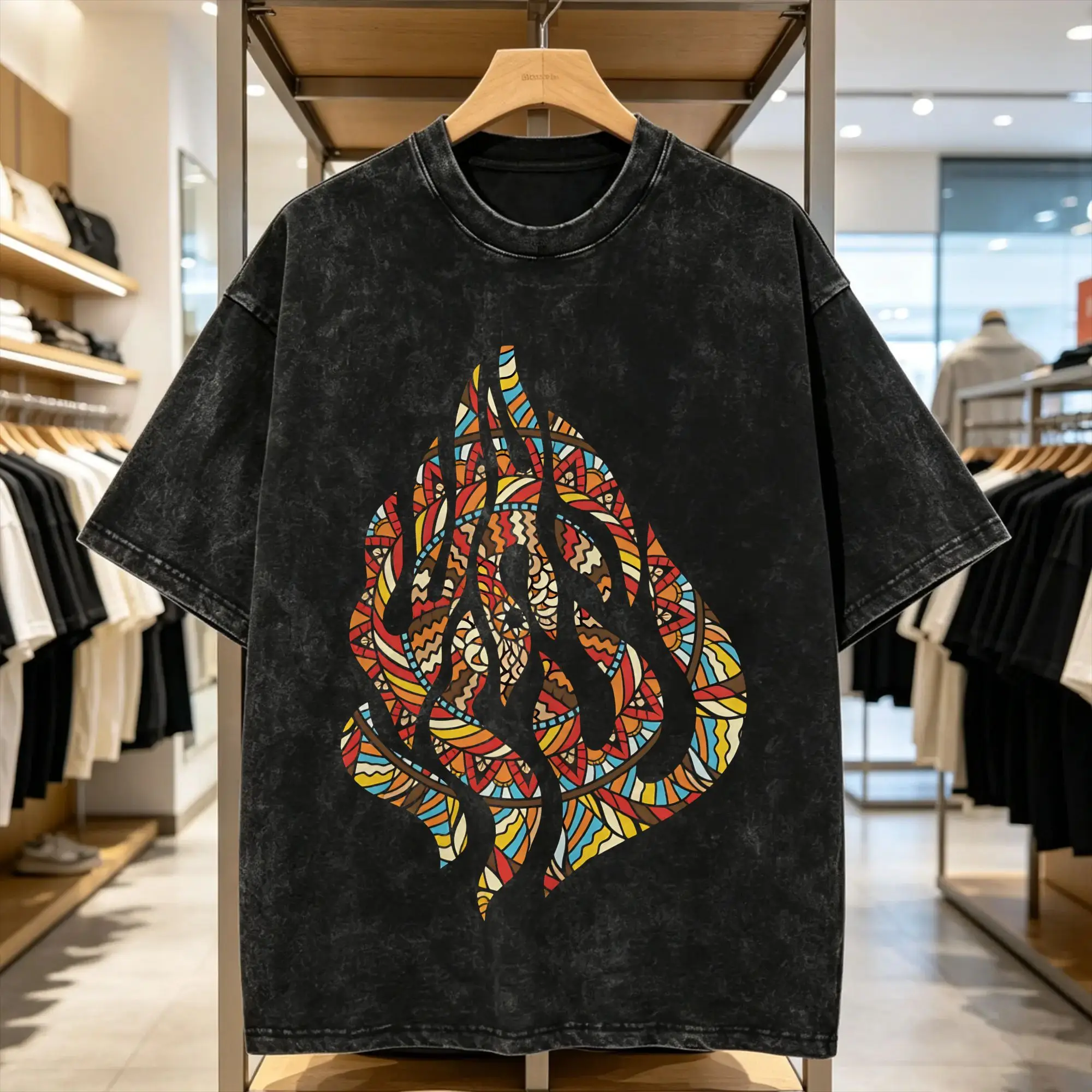 My Fire Rebbe Nachman T-Shirt Men  Vintage 100% Cotton Tees Round Collar Short Sleeve T Shirts Printing Clothes