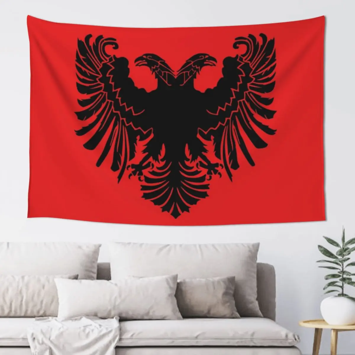 Albanian Flag Tapestry Decoration Bedroom Room Decor Cute Tapestry