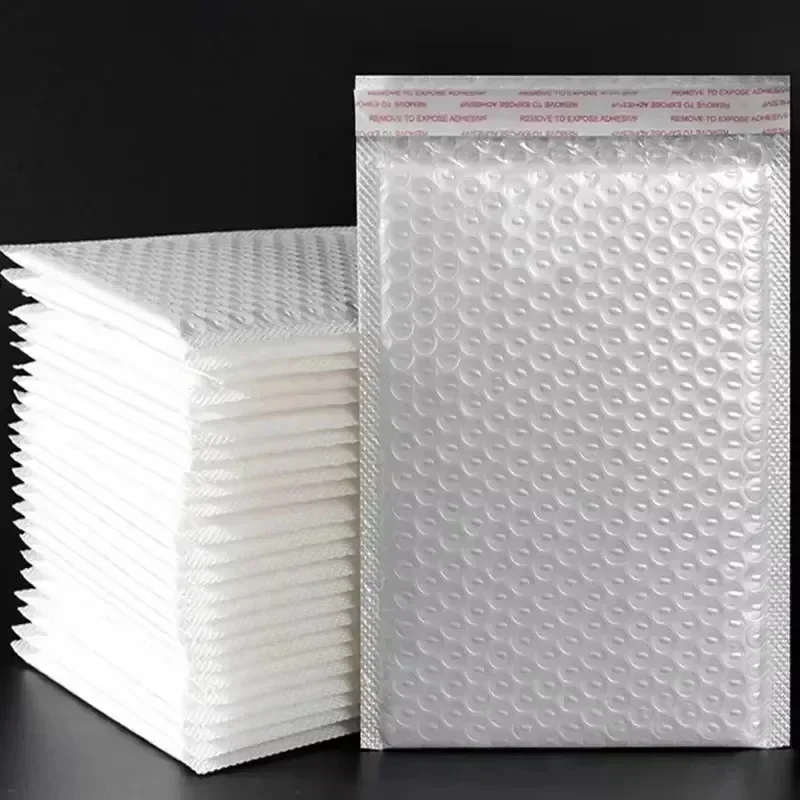 Bolsas de sobres de burbujas para sobres, bolsa de embalaje de regalo impermeable autosellada, bolsa acolchada para sobres de envío, suministros de negocios, 5 uds.