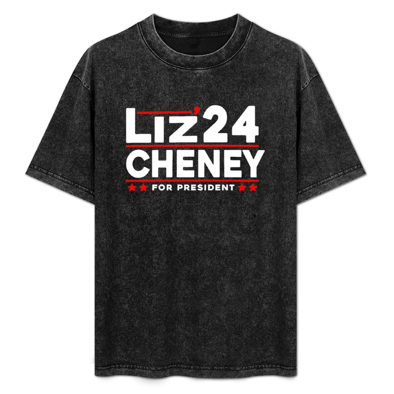 

Liz Cheney 2024 For President T-Shirt Minimalist Graphic Tee Shirt