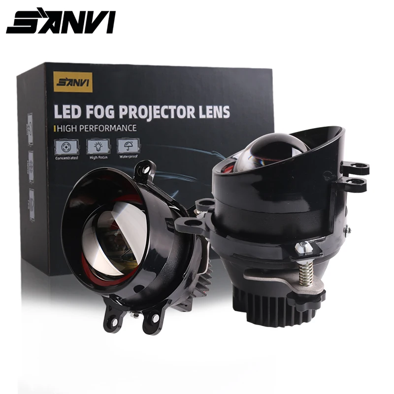 

SANVI 2PC 3'' Bi LED Fog Lense Projector Light 6000K 4300k 3000K Fog Lamp for Toyota Corolla Yaris Camry RAV4 Avensis Aygo Prius