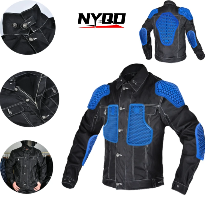 

VOLERO мотоциклетный костюм для верховой езды на четыре сезона, ткань Оксфорд, водонепроницаемый мотоциклетный костюм, куртка с защитой от падения, гоночный костюм, куртка