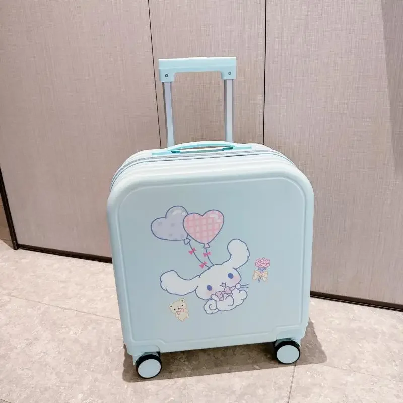 Koper Hello Kitty Tas Perjalanan Kotak Naik Pesawat untuk Anak-anak Tas Perjalanan untuk Wanita Kotak Troli Mini Jarak Pendek dengan Kata Sandi