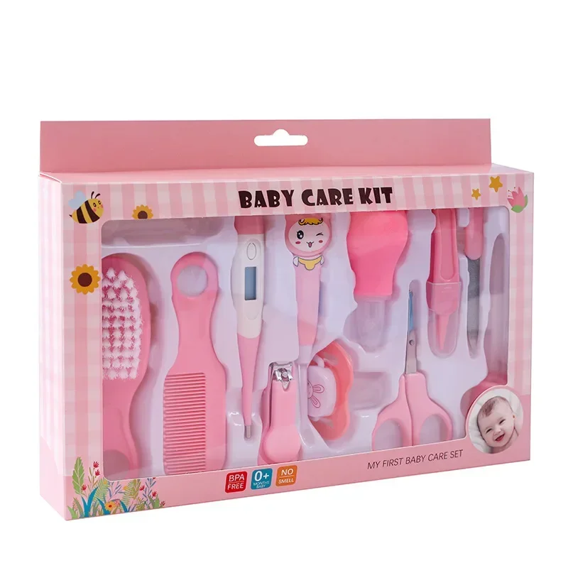 vvocci 12-Piece Baby Care Set: Food-Grade Nail Clippers, Comb & Brush, Non-Toxic & Easy Clean