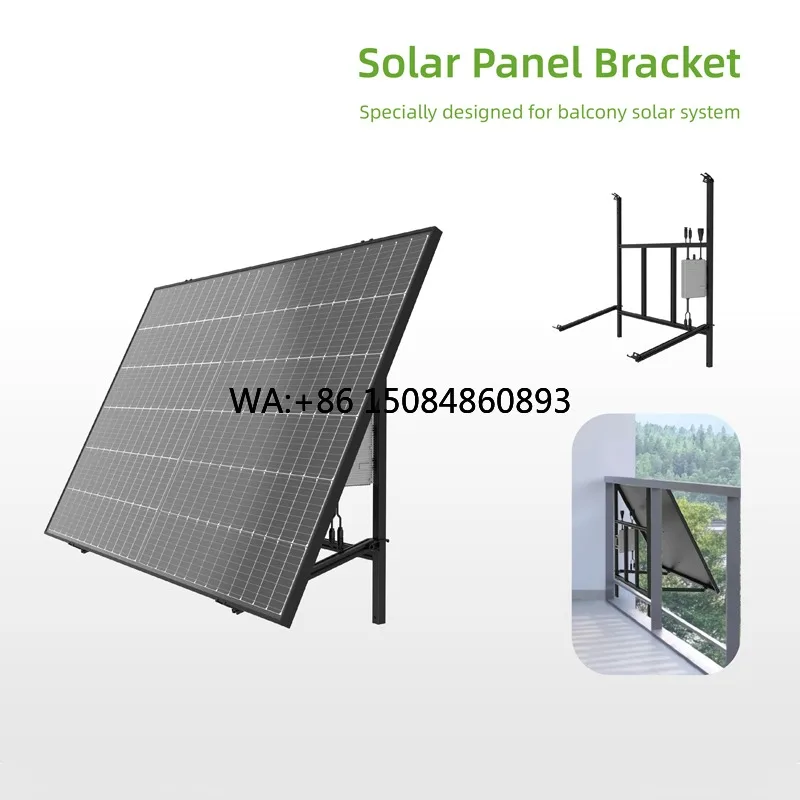 Balcony solar power generation  400W Monocrystalline Silicon Balcony Solar System MPPT Controller BIPV Mounting Plug and Play