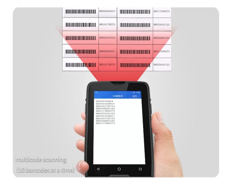MC40-8768 IP65 robuster PDA-Barcode-Scanner, mobiler Android-Handheld-PDA, industrielles Niveau für die Datenerfassung, NFC-RFID-Lesegerät