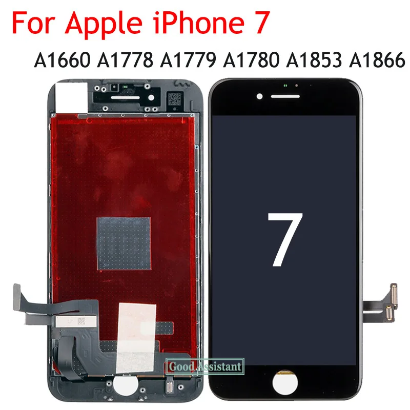 Beyaz/Siyah 4.7 iPhone 7 LCD Ekran Dokunmatik Panel