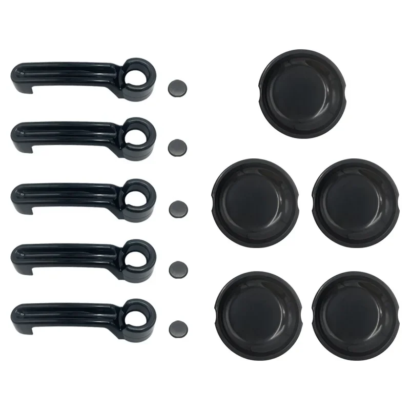 Door handle 4 doors 15-piece set, outer door bowl decoration for 07-18 Wrangler JKJKU