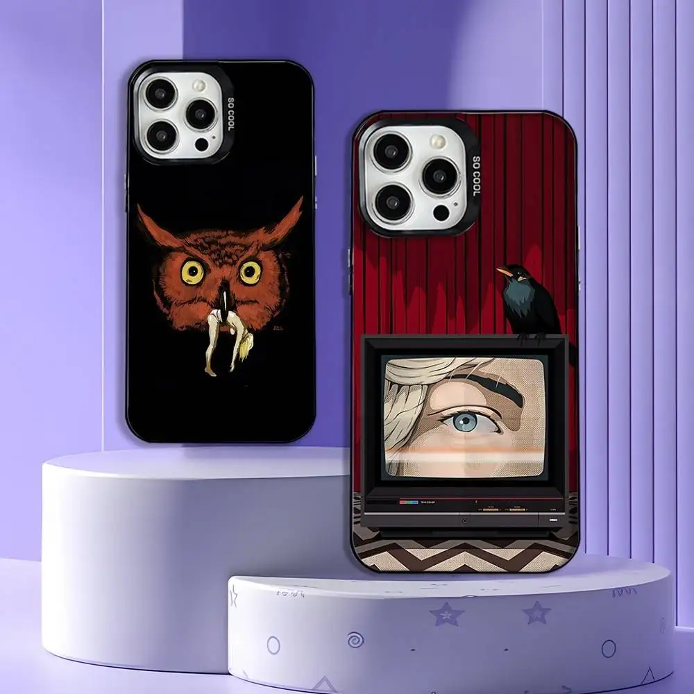 

Twin Peaks Fire Walk with Me Phone Case For iPhone 16,15,14,13,12,11,Mini,Pro,SE,MAX Black Matte Shockproof Cover